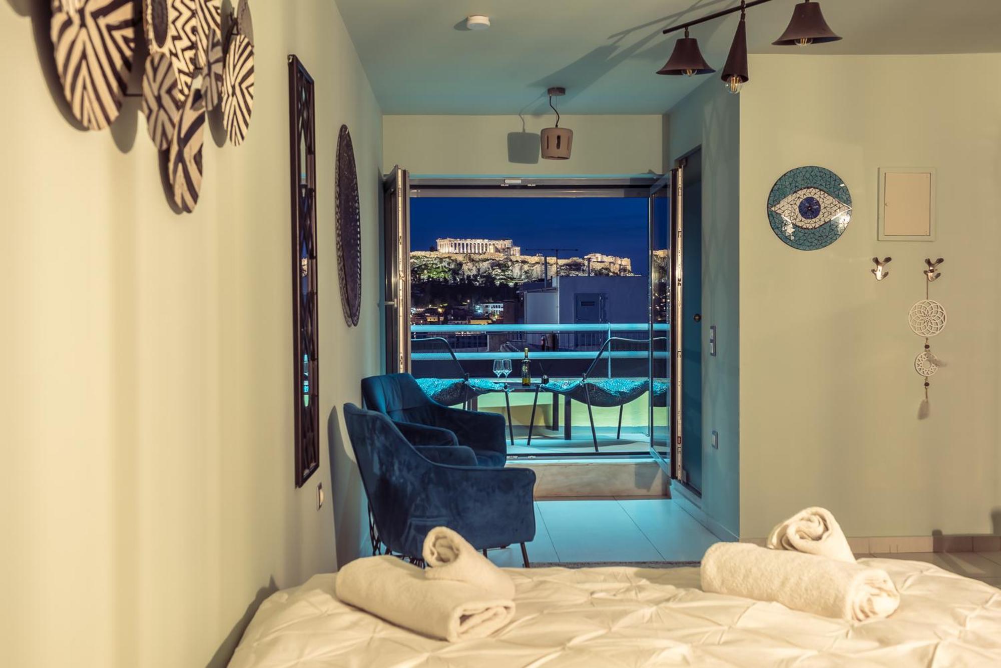 Acropolis View Mini Sky Suite & Hot Tub Athena Bagian luar foto