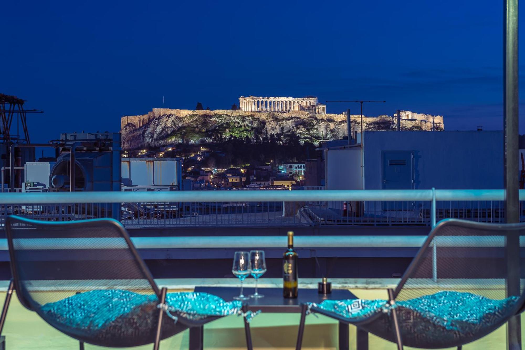 Acropolis View Mini Sky Suite & Hot Tub Athena Bagian luar foto