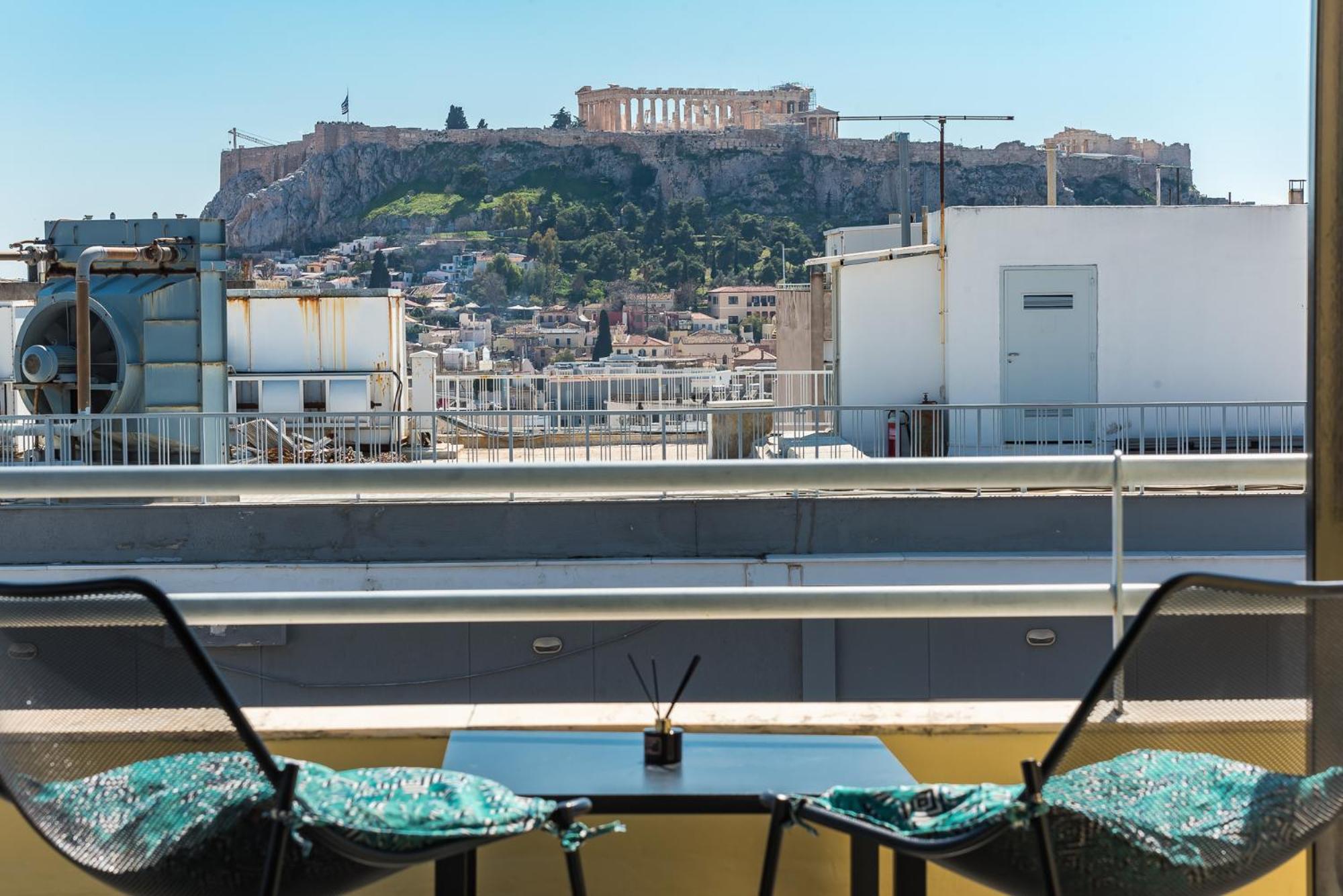Acropolis View Mini Sky Suite & Hot Tub Athena Bagian luar foto