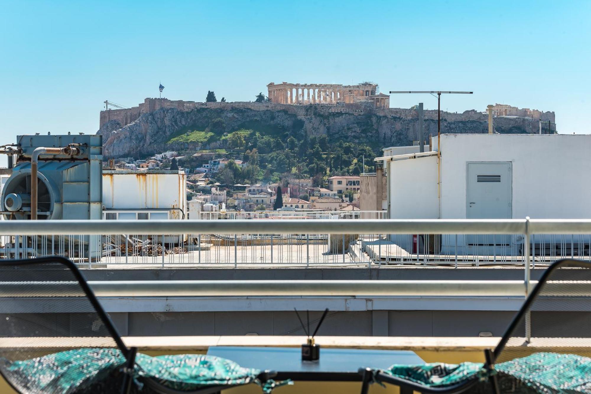 Acropolis View Mini Sky Suite & Hot Tub Athena Bagian luar foto