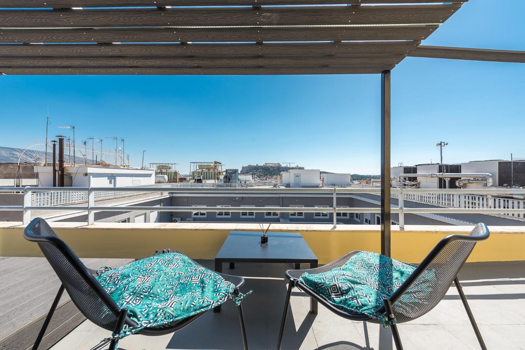 Acropolis View Mini Sky Suite & Hot Tub Athena Bagian luar foto