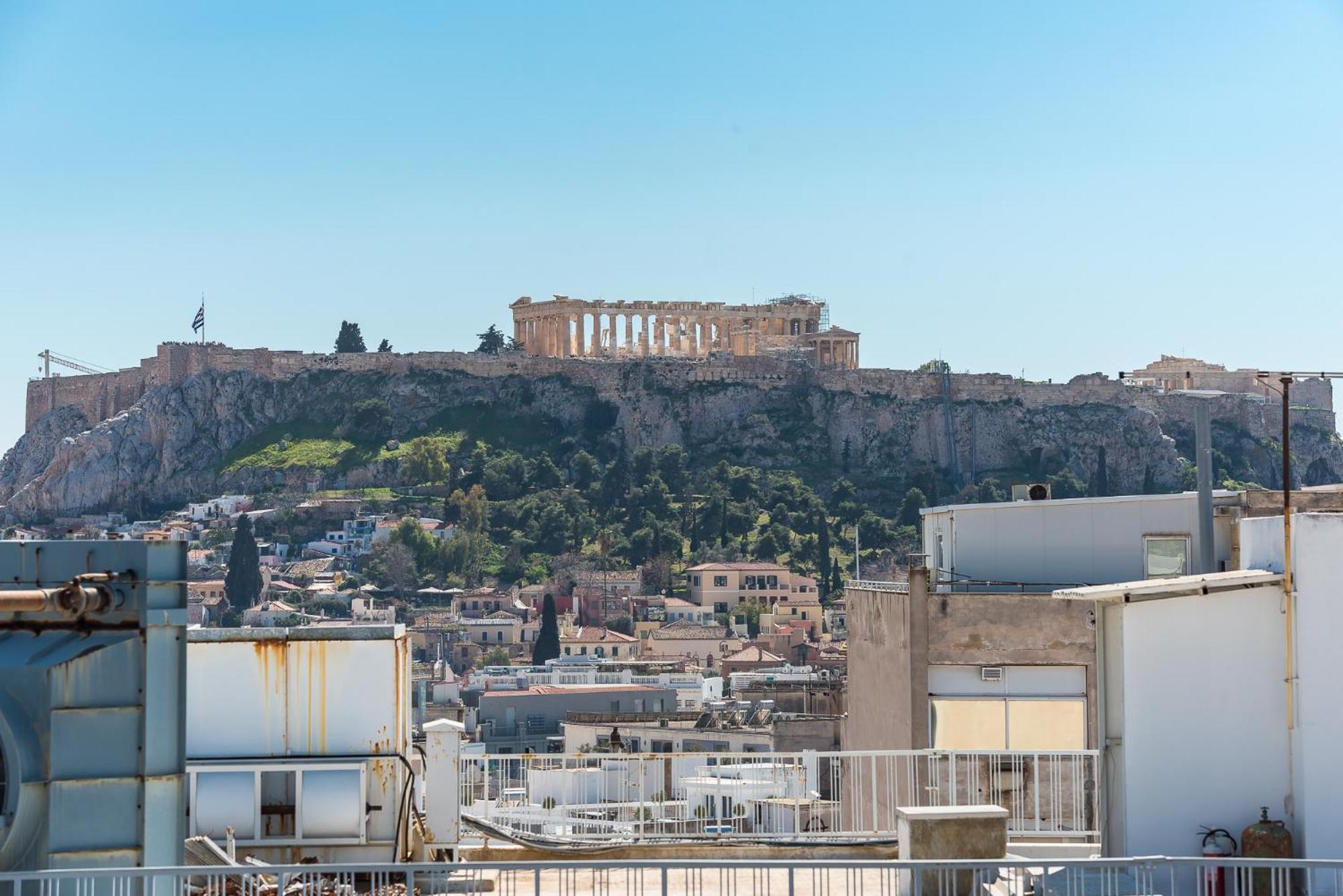 Acropolis View Mini Sky Suite & Hot Tub Athena Bagian luar foto