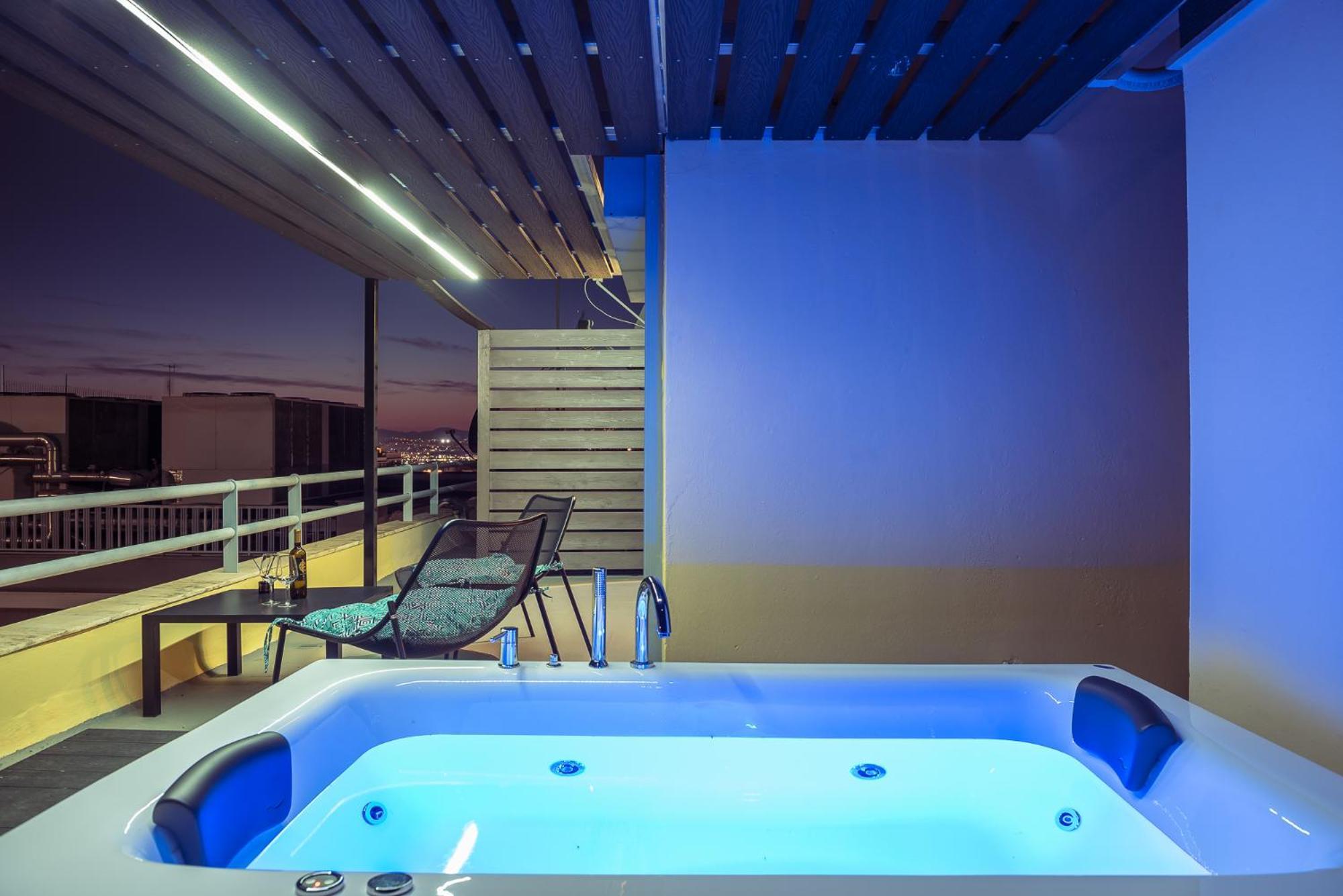 Acropolis View Mini Sky Suite & Hot Tub Athena Bagian luar foto